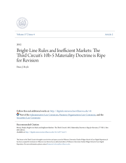 Bright-Line Rules and Inefficient Markets: The