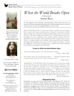 News from - Red Hen Press