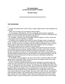 The Awakening and Selected Short Stories