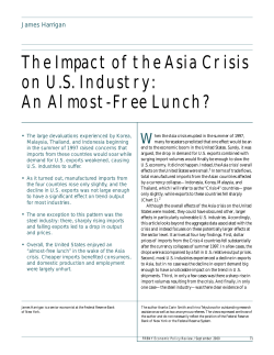 The Impact of the Asia Crisis on US Industry: An Almost