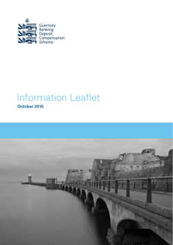 Scheme Leaflet - Guernsey Banking Deposit Compensation Scheme