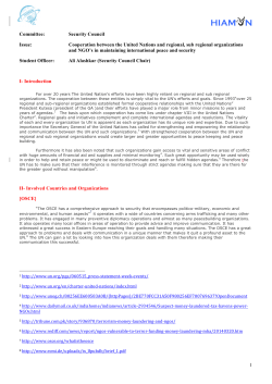 Cooperation between the United Nations and regional