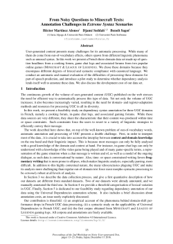 From Noisy Questions to Minecraft Texts