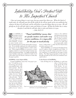 Infallibility - Cathedral of Christ the King