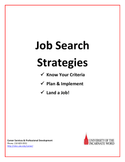 Job Search Strategies