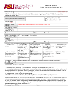 Substitute W-9 form