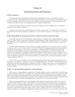 Chapter 16 Interpreting Statutes and Ordinances