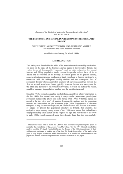 The Economic and Social Implications of Demographic Change