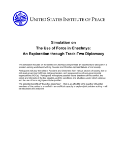 The Use of Force in Chechnya - United States Institute of Peace