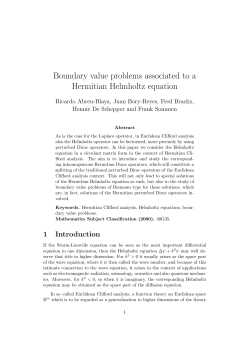 Boundary value problems associated to a Hermitian