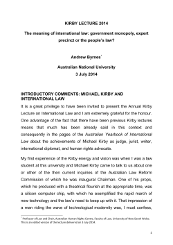 The meaning of international law: government monopoly, expert