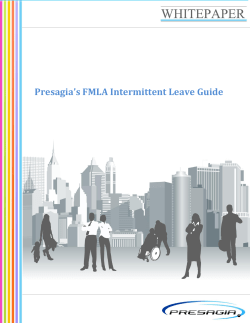 Presagia`s FMLA Intermittent Leave Guide