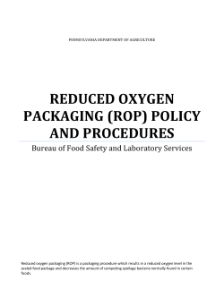 reduced oxygen packaging (rop)