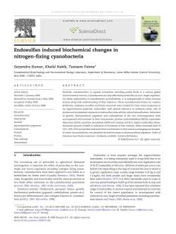 Endosulfan induced biochemical changes in nitrogen