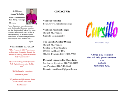 A three day weekend that will help you experience your Catholic