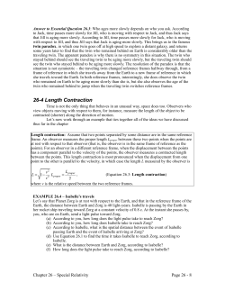 26-4 Length Contraction