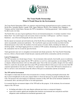 The Trans-Pacific Partnership: What It Would Mean for the