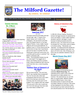 February 2017 Edition of The Milford Gazette
