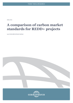 A comparison of carbon market standards for