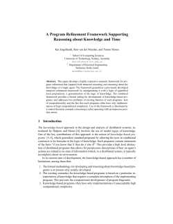 A Program Refinement Framework Supporting Reasoning about