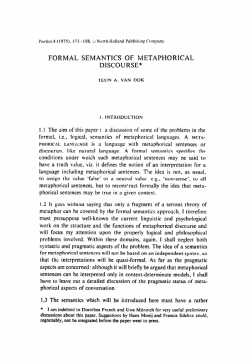 Formal semantics of metaphorical discourse.