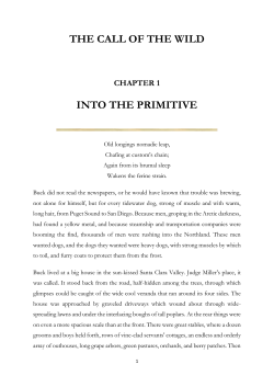 the call of the wild into the primitive - Tafakorepars