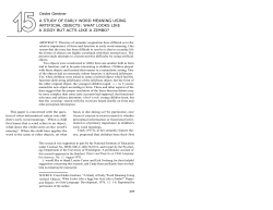 A study of early word meaning using artificial objects