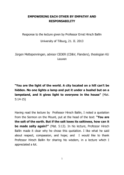 EMPOWERING EACH OTHER BY EMPATHY