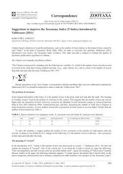 (T-Index) introduced by Valdecasas (2011)
