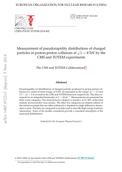 Measurement of pseudorapidity distributions of charged particles in