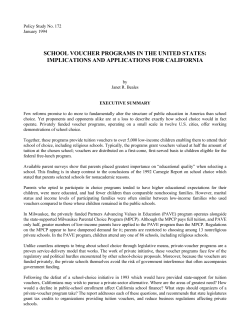 school voucher programs in the united states