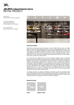 JELMOLI department store RETAIL PROJECT