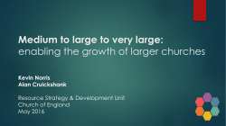 Larger Churches - The Church of England