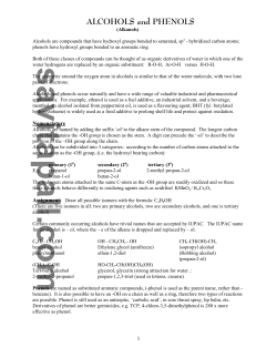 Alkanols and Phenols - Savita Pall and Chemistry