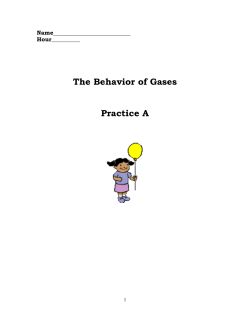 Gas Laws Practice Test A