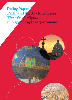 Policy Paper Faith and the Asylum Crisis The role of religion in