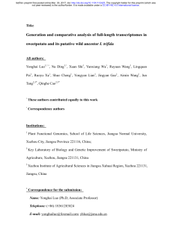 Generation And Comparative Analysis Of Full-Length