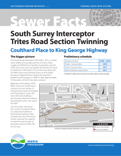 South Surrey Interceptor Trites Road Section Twinning