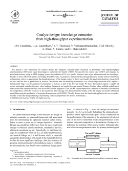Catalyst design: knowledge extraction from high