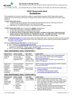 Guidelines - Girl Scouts of Orange County