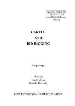 Cartels and Bid