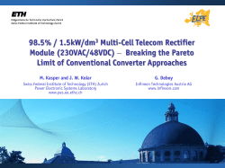 98.5% / 1.5kW/dm3 Multi-Cell Telecom Rectifier Module (230VAC