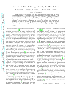 Mechanical Stability of a Strongly