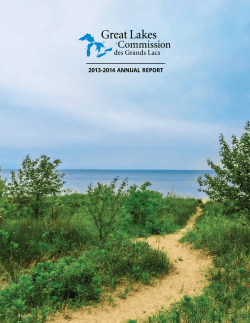 2013-2014 annual report - Great Lakes Commission