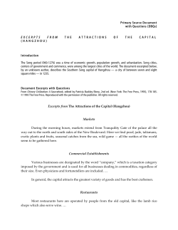 EXCERPTS FROM THE ATTRACTIONS OF THE CAPITAL