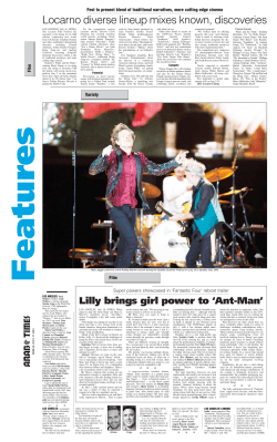 Locarno diverse lineup mixes known, discoveries