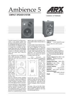 Ambience 5 - ARX Systems