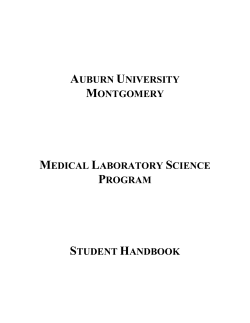 AUBURN UNIVERSITY MONTGOMERY MEDICAL LABORATORY