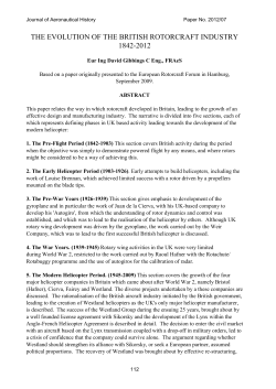The Evolution of the British Rotorcraft Industry 1842