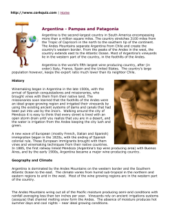 Argentina - Pampas and Patagonia